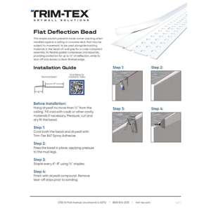 Preview of Flat Deflection Bead Installation Guide